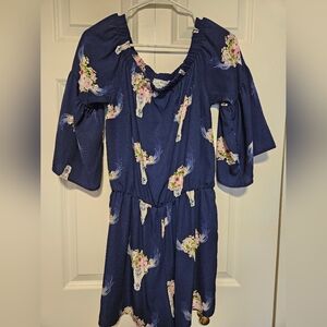 Janette Plus Blue and Pink Nightgown Pajamas
